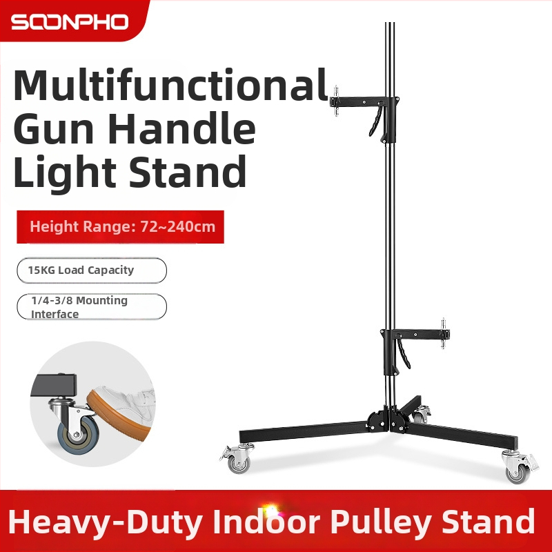 Stojan na osvetlenie pre štúdio a živé vysielanie, viacúčelový, hliníková zliatina