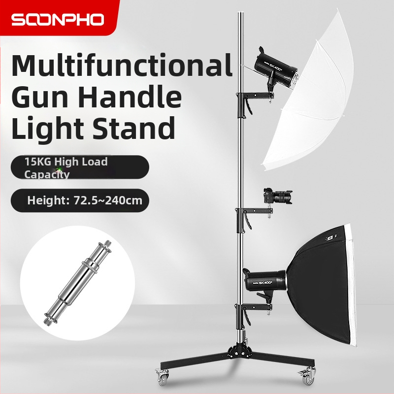 Stojan na osvetlenie pre štúdio a živé vysielanie, viacúčelový, hliníková zliatina