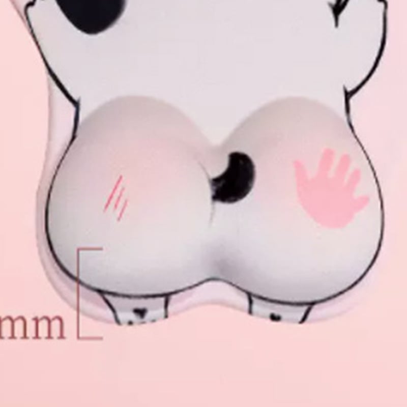 Μαξιλαράκι καρπού για ποντίκι – αντιολισθητικό, ύφασμα, μονόπλευρο, πλαστική χύτευση