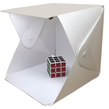 Φωτιστικό κουτί στούντιο για φωτογράφηση αντικειμένων, αναδιπλώσιμο φορητό, PVC κατασκευή, απαλός φωτισμός