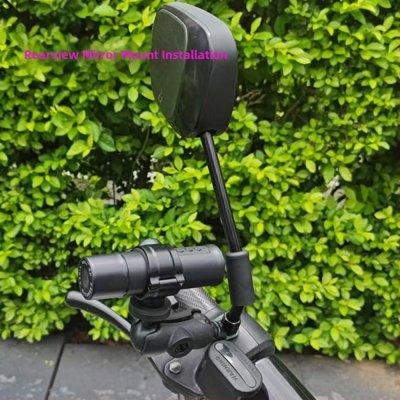 Екшън камера за мотоциклет – 140° ъгъл на кадриране, SD карта до 64GB, тегло 30 g, монтаж на кормилото, литиева батерия