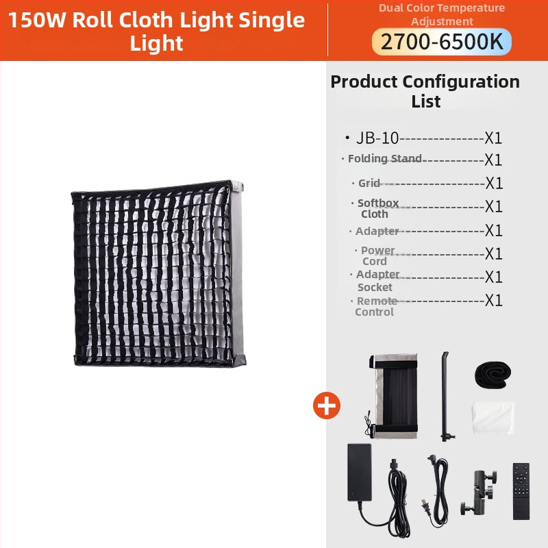 Profesionálne osvetlenie pre fotografovanie JB10, 150W, 2700K, stmievateľné, 220V