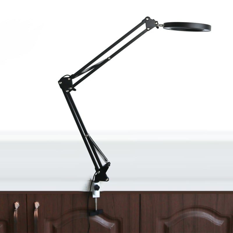 Asztali nagyító világítással, 20x, kézi modell gravírozáshoz és elektronikai javításhoz.