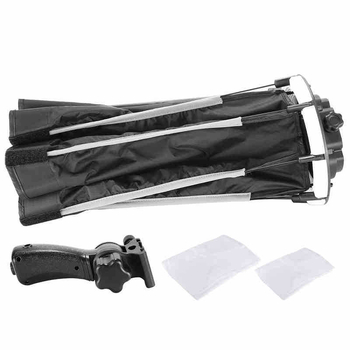 Κουτί μαλακού φωτισμού για πορτραίτα, αναδιπλούμενος κορυφαίος σχεδιασμός, υλικά: πλαστικό, μέταλλο και νάιλον, βάρος 1,1 kg, μοντέλο: γρήγορα διπλούμενο μαλακό κουτί φωτισμού