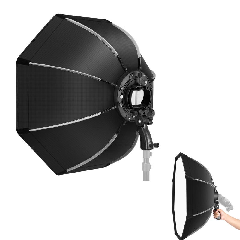 Κουτί μαλακού φωτισμού για πορτραίτα, αναδιπλούμενος κορυφαίος σχεδιασμός, υλικά: πλαστικό, μέταλλο και νάιλον, βάρος 1,1 kg, μοντέλο: γρήγορα διπλούμενο μαλακό κουτί φωτισμού