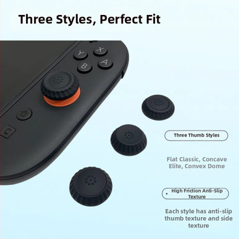 Silikónové protišmykové rocker krytky pre Switch 2 Pro / Joy-Con – Ochranné, Ľavé a Pravé, 15 g