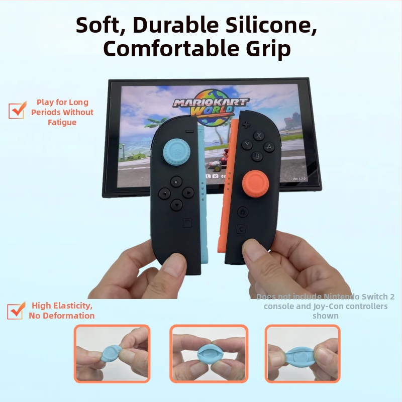Silikónové protišmykové rocker krytky pre Switch 2 Pro / Joy-Con – Ochranné, Ľavé a Pravé, 15 g