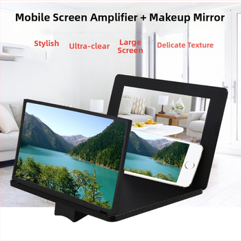 Zložiteľný stojan na zväčšovanie obrazovky mobilného telefónu, 3D zväčšenie, ochrana očí proti modrému svetlu, ABS materiál, na stolné použitie