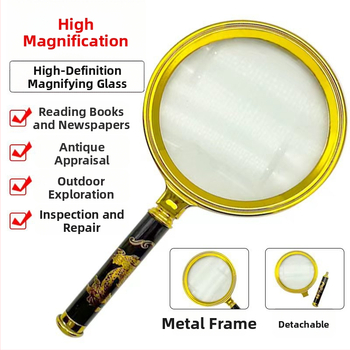 Μεγεθυντικός φακός με λαβή σε σχέδιο δράκοντα, μεγέθυνση 5–10x, εκλεπτυσμένος σχεδιασμός