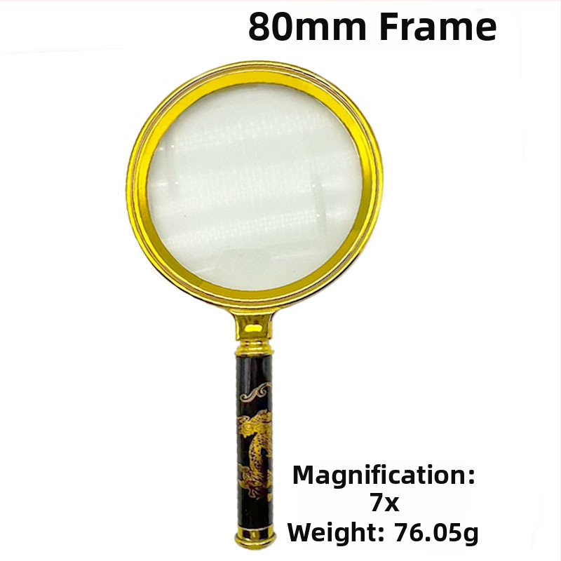 Μεγεθυντικός φακός με λαβή σε σχέδιο δράκοντα, μεγέθυνση 5–10x, εκλεπτυσμένος σχεδιασμός