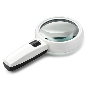 Nagyító 40× optikai üveggel, kézben tartható, LED világítással, precíz javításhoz és értékeléshez