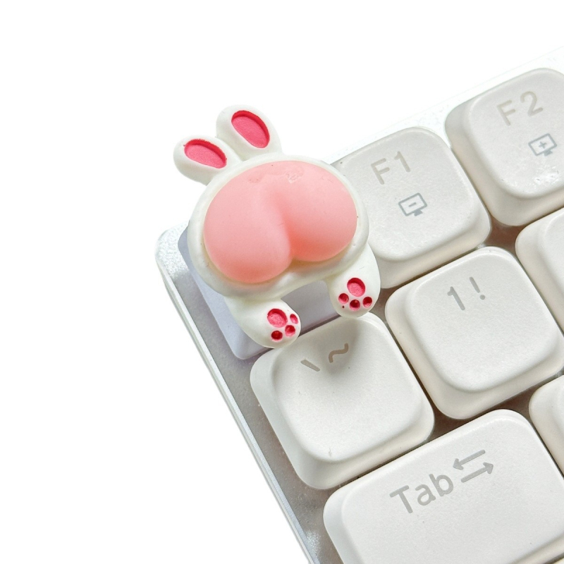 Capă de taste personalizată pentru tastatură mecanică, motiv roz de purcel, Cross-shaft, făcut manual, cu logo imprimat