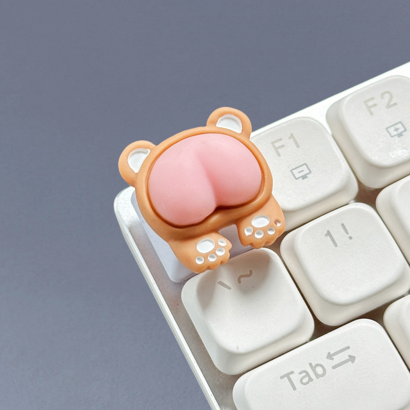 Capă de taste personalizată pentru tastatură mecanică, motiv roz de purcel, Cross-shaft, făcut manual, cu logo imprimat