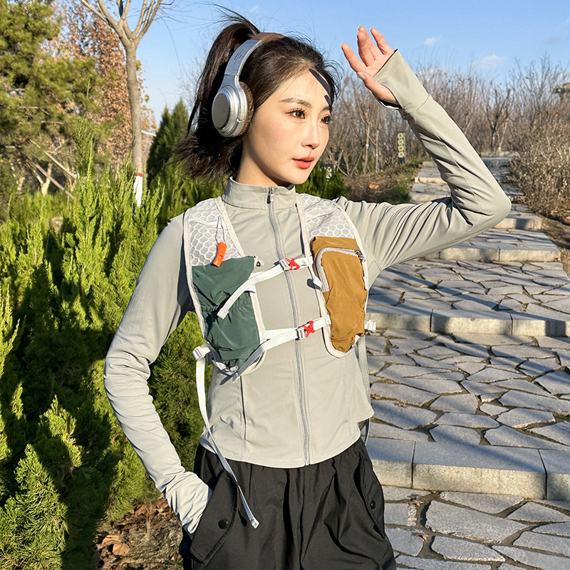 Полиестерна раница за туризъм, унисекс, с въздушна презрамка, за колоездене