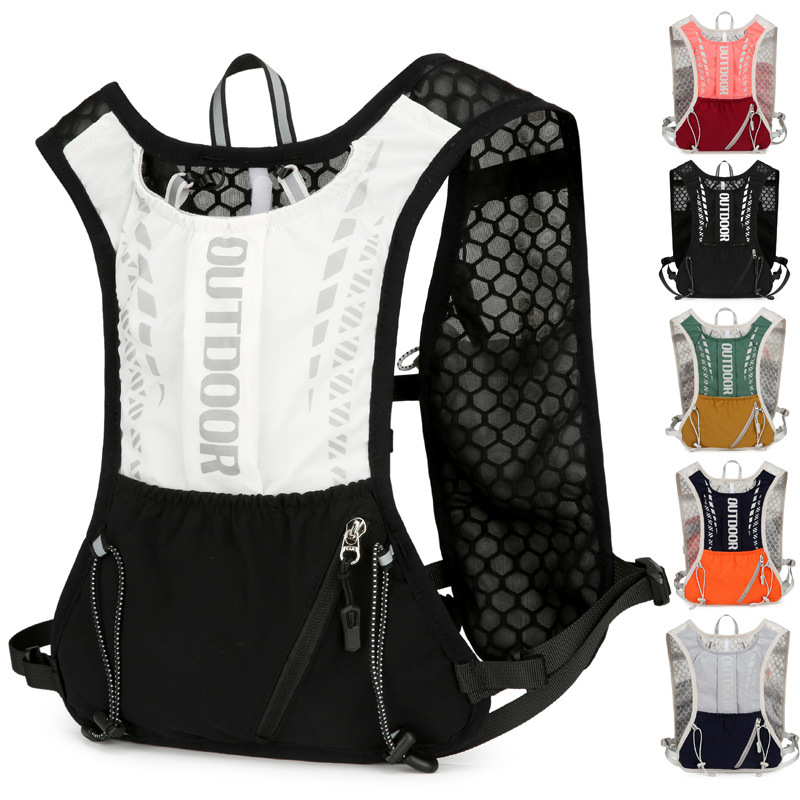 Полиестерна раница за туризъм, унисекс, с въздушна презрамка, за колоездене