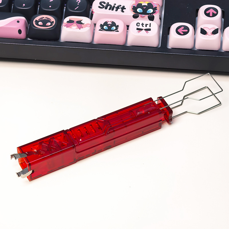 Kétfunkciós eszköz billentyűsapka és tengelykihúzásához mechanikus billentyűzetekhez – Mist Shadow, 20 g, hot-swappable-kompatibilis