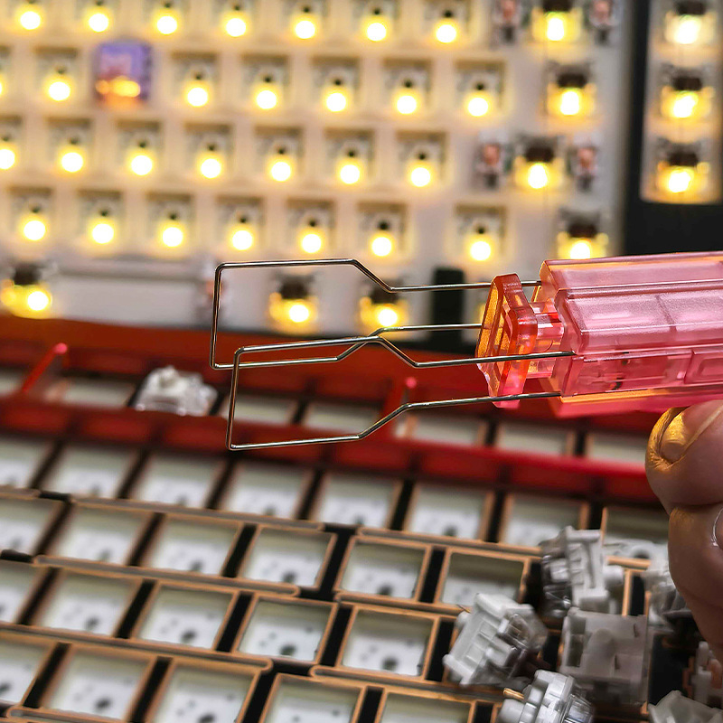 Kétfunkciós eszköz billentyűsapka és tengelykihúzásához mechanikus billentyűzetekhez – Mist Shadow, 20 g, hot-swappable-kompatibilis