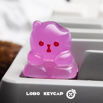 Prozirna keycap od smole za mehaničke tipkovnice; plastika, bez osi, bez pozadinskog osvjetljenja