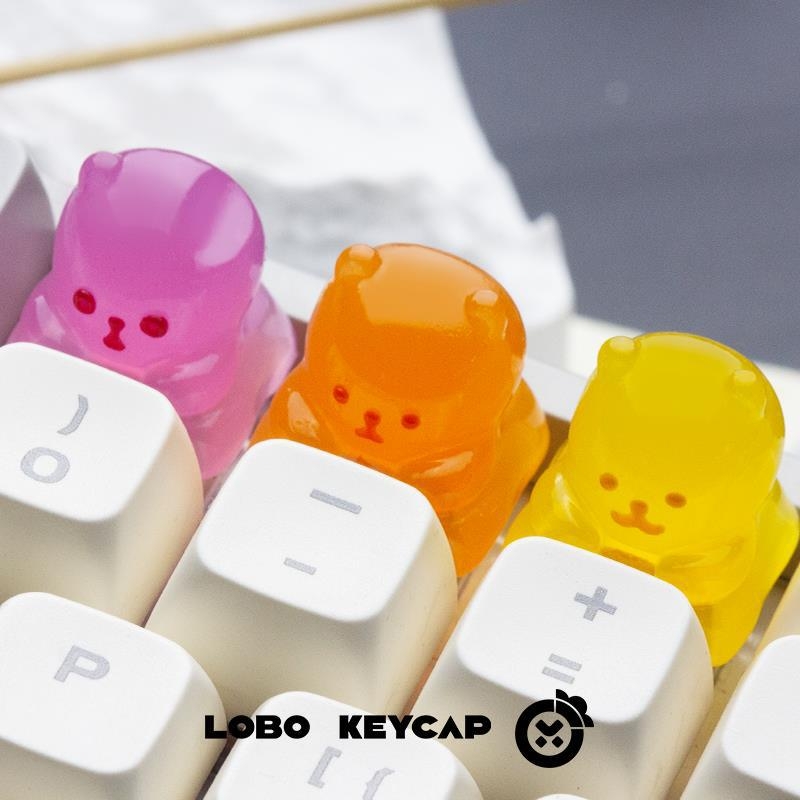Prozirna keycap od smole za mehaničke tipkovnice; plastika, bez osi, bez pozadinskog osvjetljenja