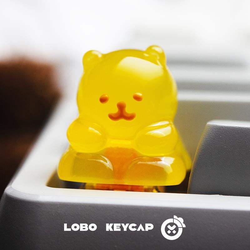 Prozirna keycap od smole za mehaničke tipkovnice; plastika, bez osi, bez pozadinskog osvjetljenja