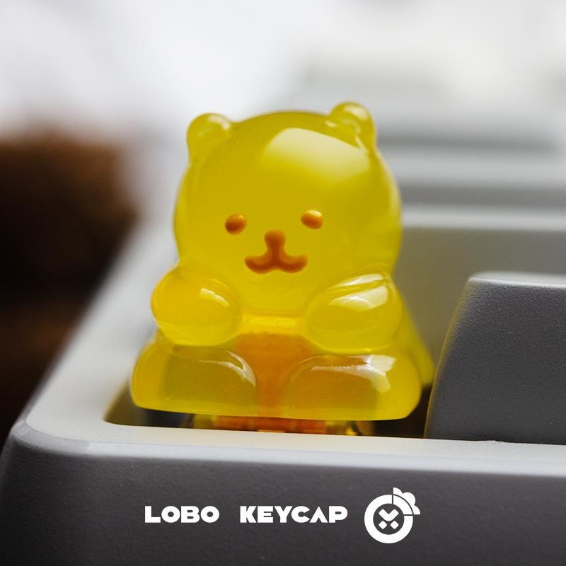 Prozirna keycap od smole za mehaničke tipkovnice; plastika, bez osi, bez pozadinskog osvjetljenja