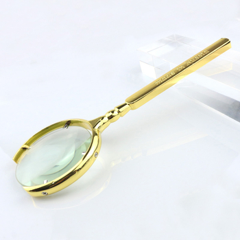 Μεγεθυντικός φακός χειρός σε αρχαιοτυπικό στυλ, ολόμεταλλική κατασκευή, 20x μεγέθυνση, ανοξείδωτο ατσάλι