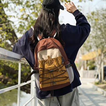 Najlon ruksak ultralak za slobodno vrijeme i planinarenje, kapacitet ispod 20 L, kompatibilan s 14-inčnim laptopom, naramenice s zračnim jastučnicama