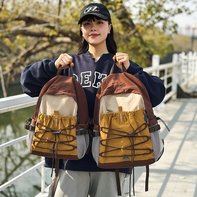 Najlon ruksak ultralak za slobodno vrijeme i planinarenje, kapacitet ispod 20 L, kompatibilan s 14-inčnim laptopom, naramenice s zračnim jastučnicama