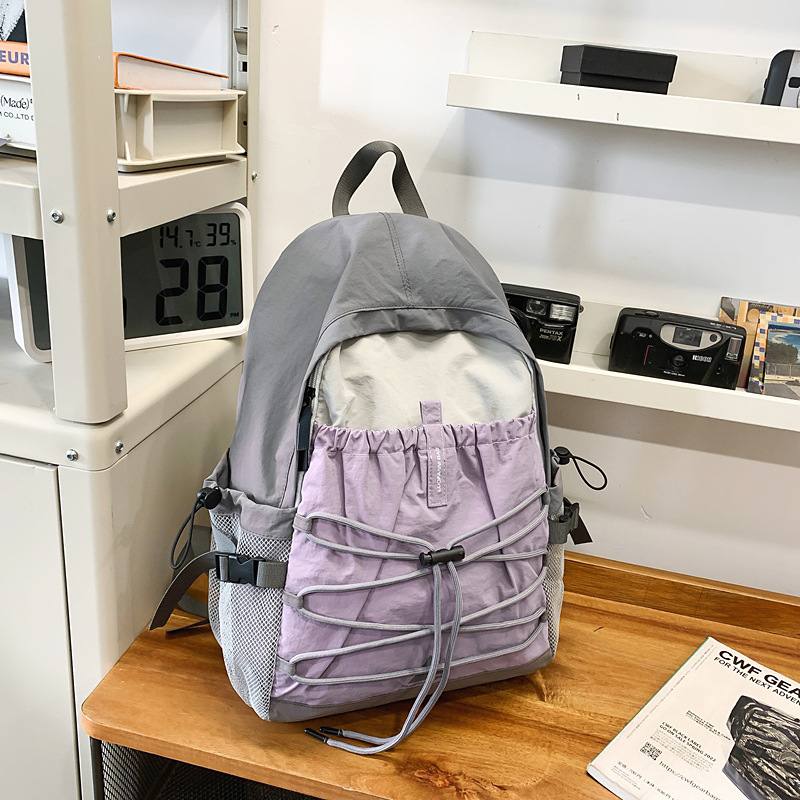 Najlon ruksak ultralak za slobodno vrijeme i planinarenje, kapacitet ispod 20 L, kompatibilan s 14-inčnim laptopom, naramenice s zračnim jastučnicama