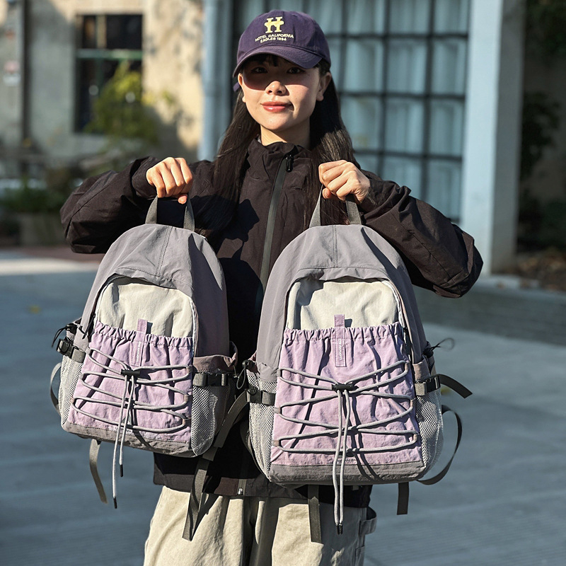 Najlon ruksak ultralak za slobodno vrijeme i planinarenje, kapacitet ispod 20 L, kompatibilan s 14-inčnim laptopom, naramenice s zračnim jastučnicama