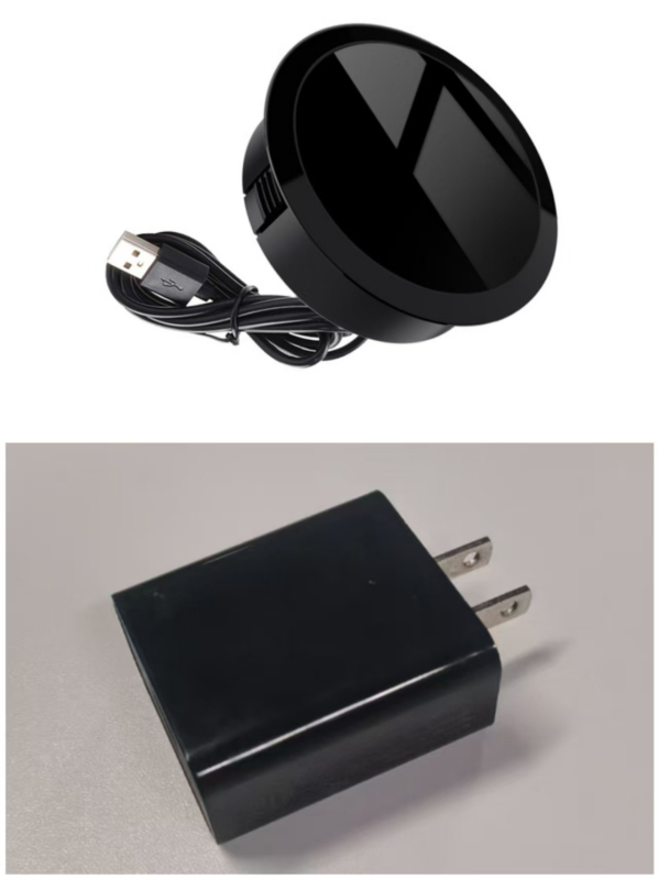 Вградено магнитно безжично зарядно 15W за телефони iPhone и Android, QC3.0, 3A, бързо зареждане