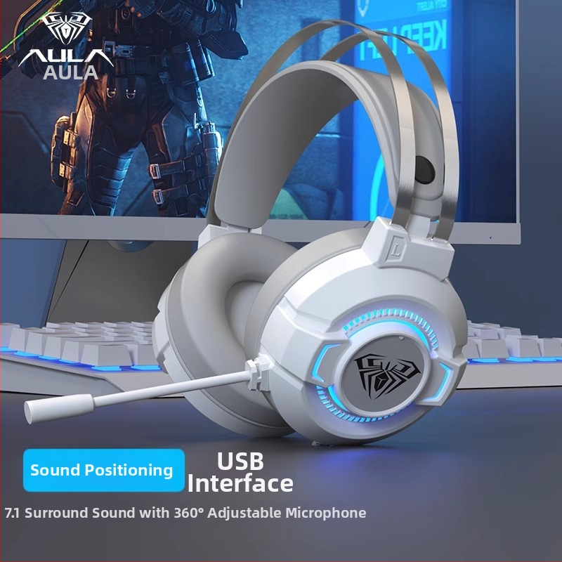 Tarantula S602 7.1-kanálové káblové USB herné slúchadlá s mikrofónom