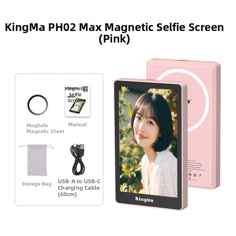 Aizmugurējais selfie displejs viedtelefonam – influenceru tiešraides monitors, pārnēsājams ceļojumu un fotografēšanas palīgs (Zīmols: Other; Modelis: Other; Veids: Official standard configuration)