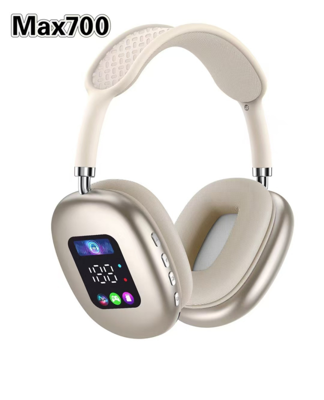 Vezeték nélküli fejhallgató fejpánttal digitális kijelzővel, Bluetooth 5.3, 10 m hatótávolság, 4–8 óra üzemidő, sztereó