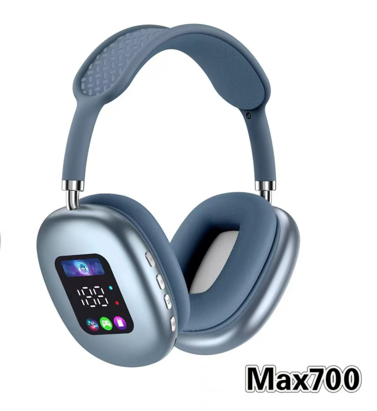 Vezeték nélküli fejhallgató fejpánttal digitális kijelzővel, Bluetooth 5.3, 10 m hatótávolság, 4–8 óra üzemidő, sztereó