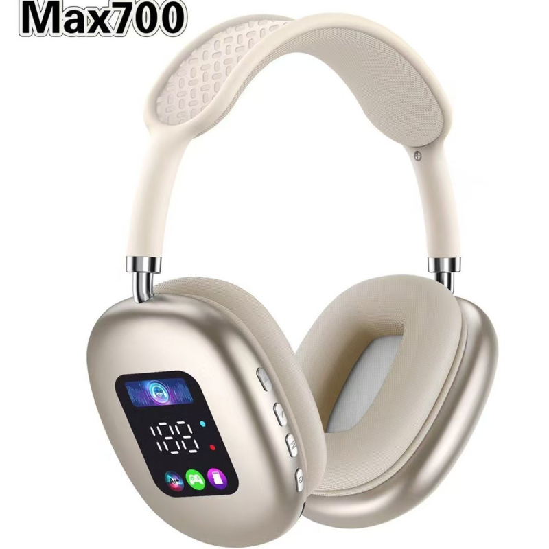 Vezeték nélküli fejhallgató fejpánttal digitális kijelzővel, Bluetooth 5.3, 10 m hatótávolság, 4–8 óra üzemidő, sztereó