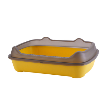 Αμμοδόχος γάτας με υψηλό φράγμα, ημι-κλειστός σχεδιασμός, αντι-πιτσιλιστικό από παχύ PP (Sailing)