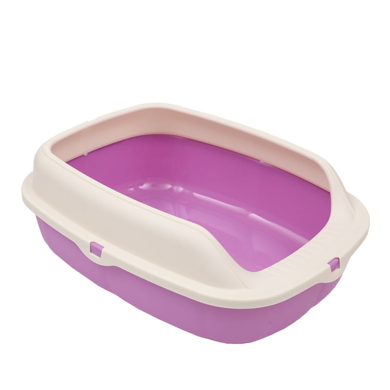 Ημι-κλειστή λεκάνη γάτας για ακαθαρσίες με κουτάλι-σκούπα, αντι-εκσπλά, PP