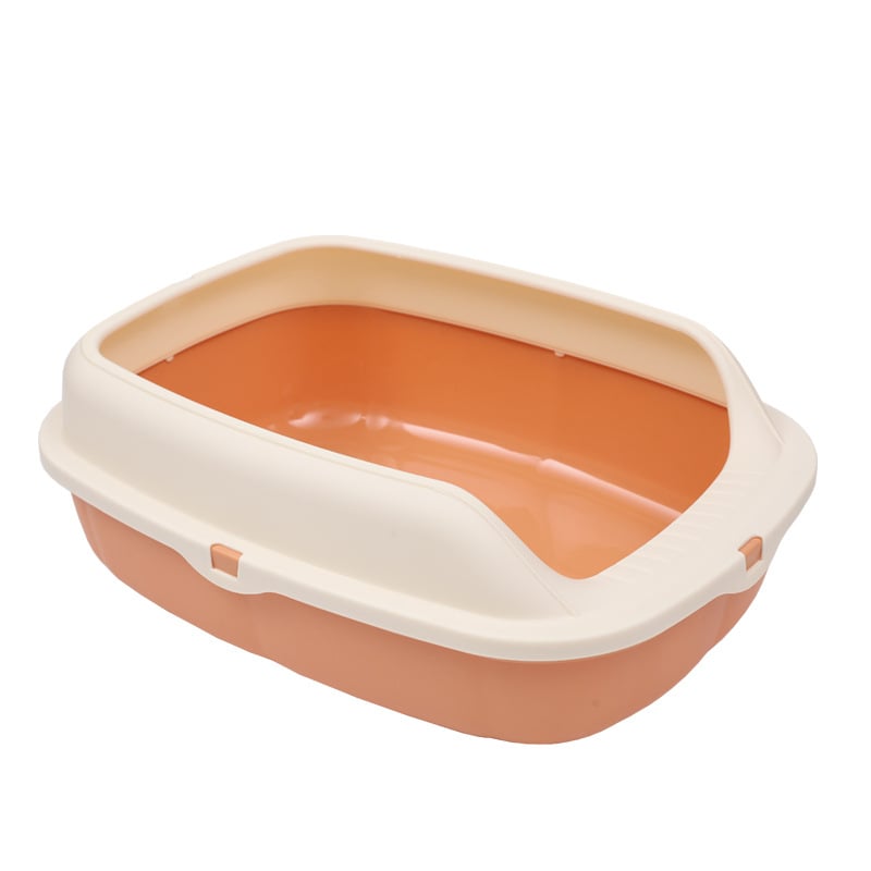 Ημι-κλειστή λεκάνη γάτας για ακαθαρσίες με κουτάλι-σκούπα, αντι-εκσπλά, PP