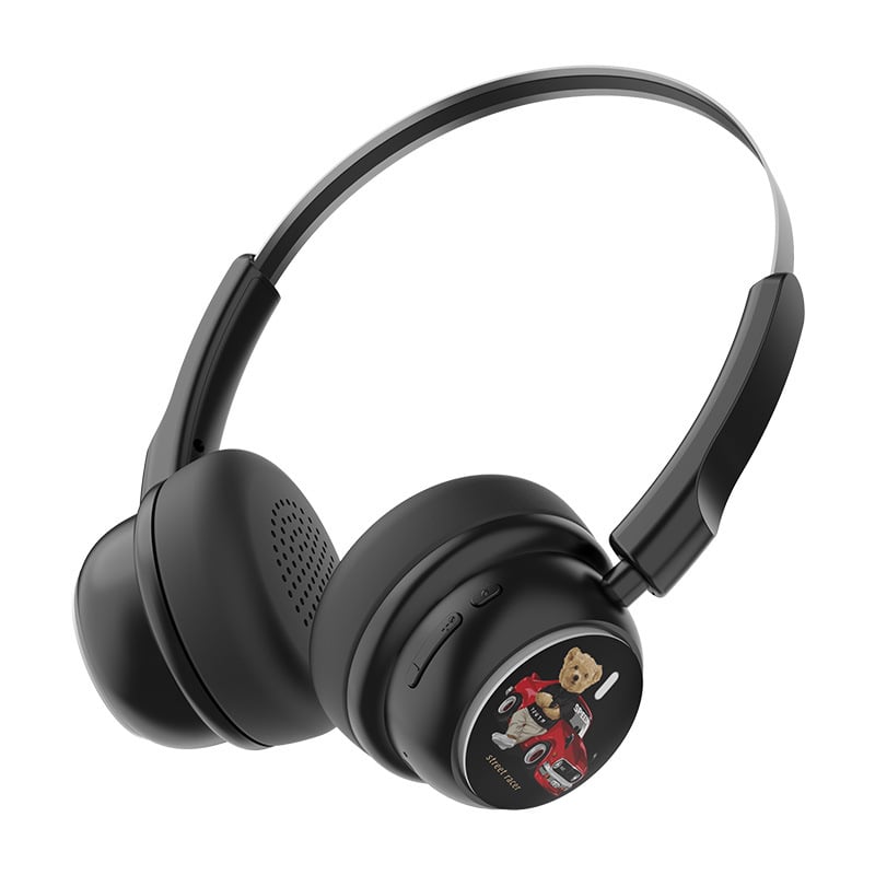 G306pro vezeték nélküli fejhallgató fejre illeszkedő, rajzfilm plüss mackó dizájnnal, 30 mm meghajtók, 20–100 kHz frekvenciatartomány