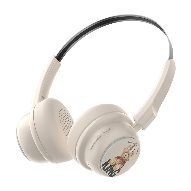 G306pro vezeték nélküli fejhallgató fejre illeszkedő, rajzfilm plüss mackó dizájnnal, 30 mm meghajtók, 20–100 kHz frekvenciatartomány