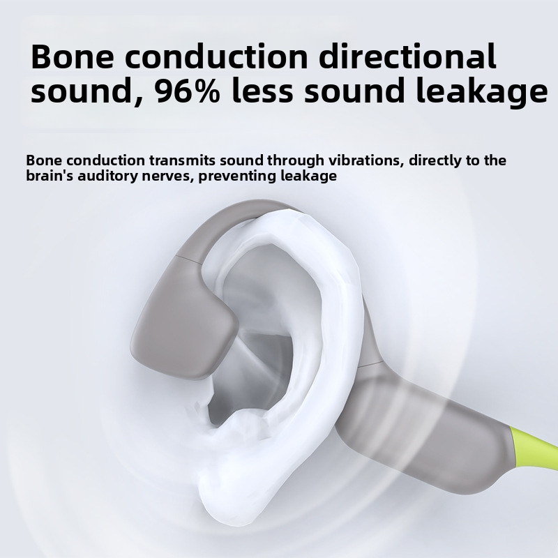 Slúchadlá s kostnou vodivosťou, IPX8 vodeodolné, Bluetooth 6.0, dosah 10 m, výdrž batérie 4–8 h, nositeľné na hlave, stereo pre obidva kanály, športový štýl, silikónový materiál
