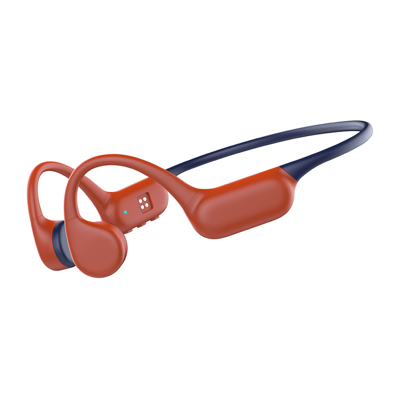 Slúchadlá s kostnou vodivosťou, IPX8 vodeodolné, Bluetooth 6.0, dosah 10 m, výdrž batérie 4–8 h, nositeľné na hlave, stereo pre obidva kanály, športový štýl, silikónový materiál