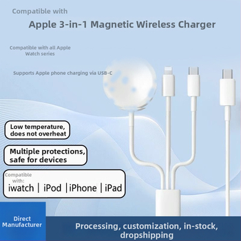 Bezdrôtová nabíjačka pre Apple Watch pre všetky série, PD nabíjanie, magnetické nabíjanie, výstup 2,5 A, celkový výkon 5 W