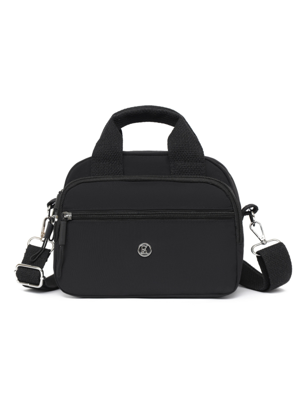 Geantă crossbody pentru femei, velur, formă ovală, închidere cu fermoar, compartimente interne: buzunar cu fermoar și buzunar pentru telefon, curea pe un umăr, stil urban simplu, pentru uz zilnic