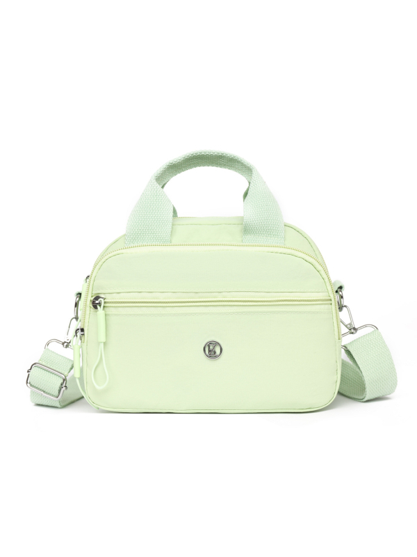 Geantă crossbody pentru femei, velur, formă ovală, închidere cu fermoar, compartimente interne: buzunar cu fermoar și buzunar pentru telefon, curea pe un umăr, stil urban simplu, pentru uz zilnic