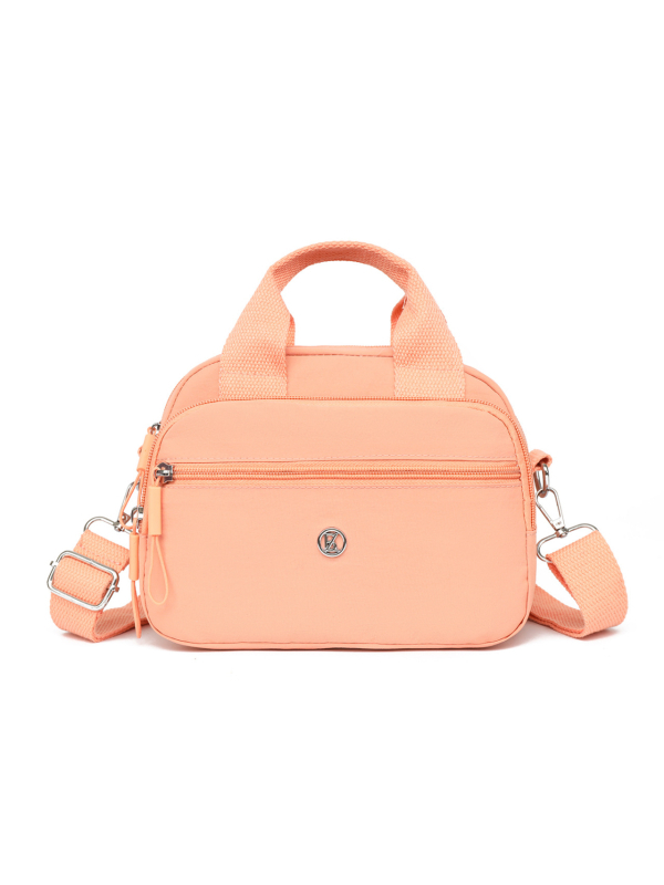 Geantă crossbody pentru femei, velur, formă ovală, închidere cu fermoar, compartimente interne: buzunar cu fermoar și buzunar pentru telefon, curea pe un umăr, stil urban simplu, pentru uz zilnic