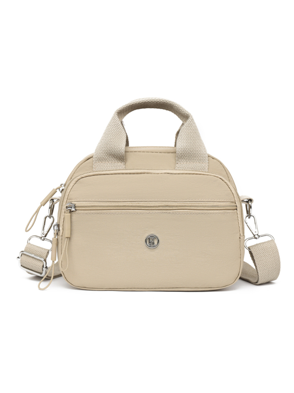 Geantă crossbody pentru femei, velur, formă ovală, închidere cu fermoar, compartimente interne: buzunar cu fermoar și buzunar pentru telefon, curea pe un umăr, stil urban simplu, pentru uz zilnic