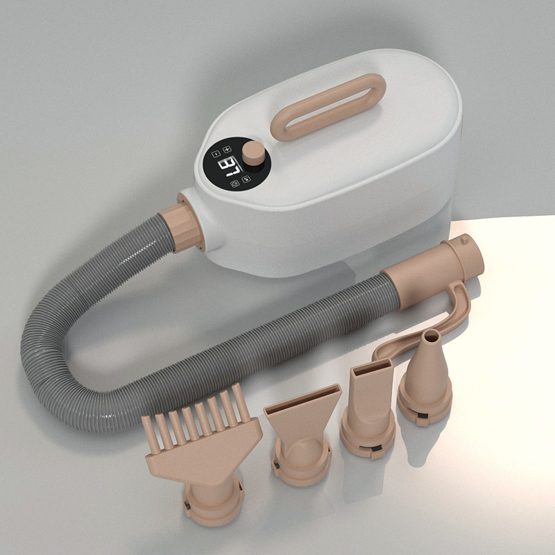 Uscător cu aer cu apă pentru animale de companie, baie pentru pisici și câini, putere mare, funcționare silențioasă, 2000W+, motor DC, fir de încălzire spiral, 220V, model Habasi1, cu patru duze, protecție la supraincălzire