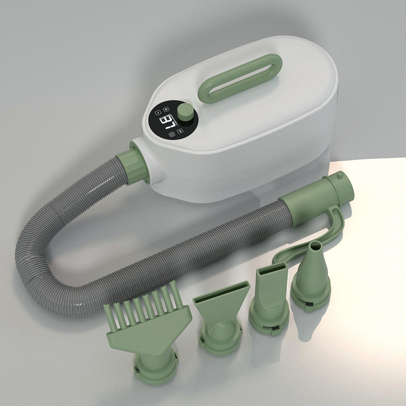 Uscător cu aer cu apă pentru animale de companie, baie pentru pisici și câini, putere mare, funcționare silențioasă, 2000W+, motor DC, fir de încălzire spiral, 220V, model Habasi1, cu patru duze, protecție la supraincălzire